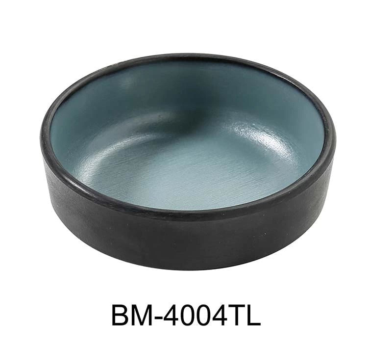 Yanco BM - 4004TL Birmingham "‚¬“ Teal 4"‚ X 1 1/4"‚ SAUCE DISH 4 OZ Melamine, Pack of 72