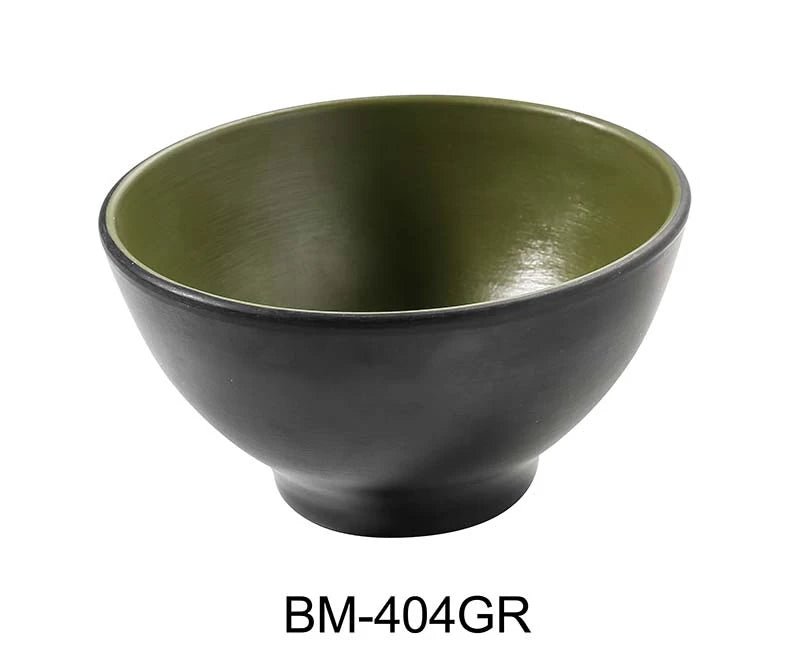 Yanco BM - 404GR Birmingham "‚¬“ Green 4 1/2"‚ X 2 3/4"‚ RICE / SOUP BOWL 10 OZ Melamine, Pack of 48