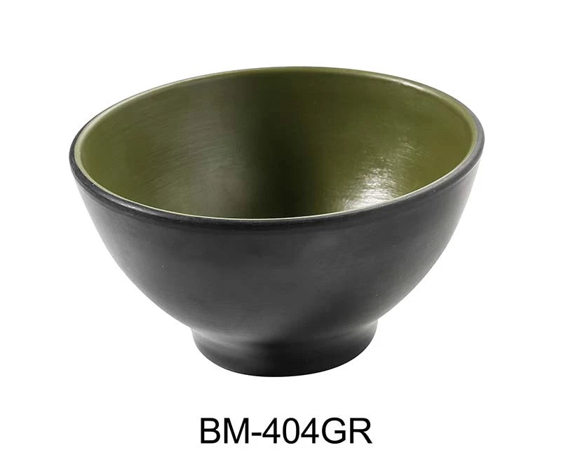 Yanco BM-404GR Birmingham – Green 4 1/2″ X 2 3/4″ RICE / SOUP BOWL 10 OZ Melamine, Pack of 48