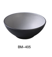 Yanco BM - 405 Birmingham 5 3/4" X 2 1/4" SOUP / CEREAL BOWL 15 Oz, Melamine, Gray & Black, Pack of 48