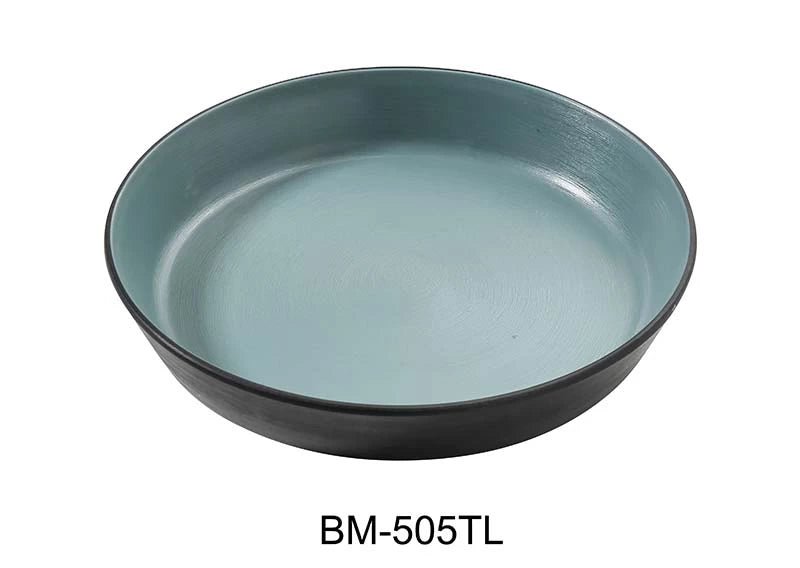Yanco BM - 505TL Birmingham "‚¬“ Teal 5 1/2"‚¬² X 1"‚ DEEP DISH 8 OZ Melamine, Pack of 48