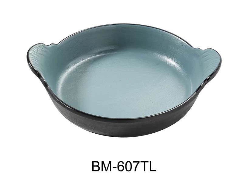 Yanco BM - 607TL Birmingham "‚¬“ Teal 7"‚ X 1 1/2"‚ DEEP DISH WITH HANDLE 16 OZ Melamine, Pack of 24