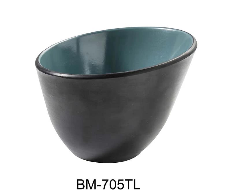 Yanco BM - 705TL Birmingham "‚¬“ Teal 7"‚ X 5"‚ SERVING SHEER BOWL 35 OZ Melamine, Pack of 48
