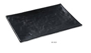 Yanco BP - 2010 Black pearl - 1 Rectangular Plate, 10 Inch Length, 7 Inch Width, Melamine, Black Color Matting Finish, 48/case