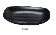 Yanco BP - 2208 Black pearl - 1 New Rectangular Bowl, 8.75" Length, 5.5" Width, Melamine, Black Color with Matting Finish, 48/case
