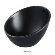 Yanco BP - 3105 Black Pearl - 2 Sheer Bowl, 5 oz , 5" Diameter, Melamine, Black Color with Matting Finish, Pack of 48