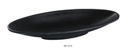 Yanco BP - 4112 Black 0 - 2 Deep Boat Plate, 12" Length, 4.5" Width, 2" Height, Melamine, Black Color with Matting Finish, Pack of 12