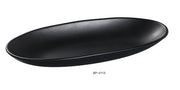 Yanco BP - 4113 Black Pearl - 2 Deep Plate, 12.75" Length, 5.5" Width, 1.5" Height, Melamine, Black Color with Matting Finish, Pack of 12