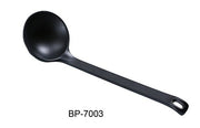 Yanco BP - 7003 Black Pearl - 2 Spoon, 8.75" Length, Melamine, Black Color with Matting Finish, Pack of 72