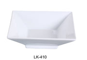 Yanco LK - 410 Lion King 10.75"‚ Square Bowl with Foot, 64 oz Capacity, China, Bone White, Pack of 12