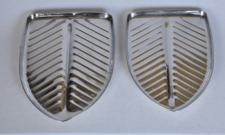 Stainless Steel Banana Leaf Platter Medium - 11 Inch x 14.5 Inch