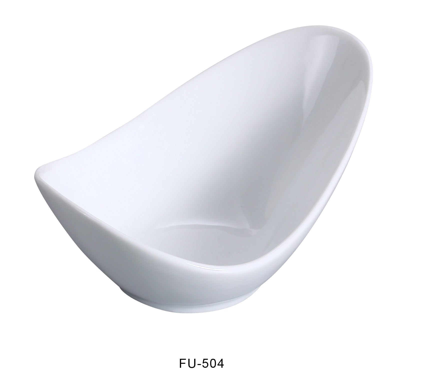 Yanco FU - 504 Fuji 4"‚ Fortune Bowl, 2 oz Capacity, China, Bone White, Pack of 48