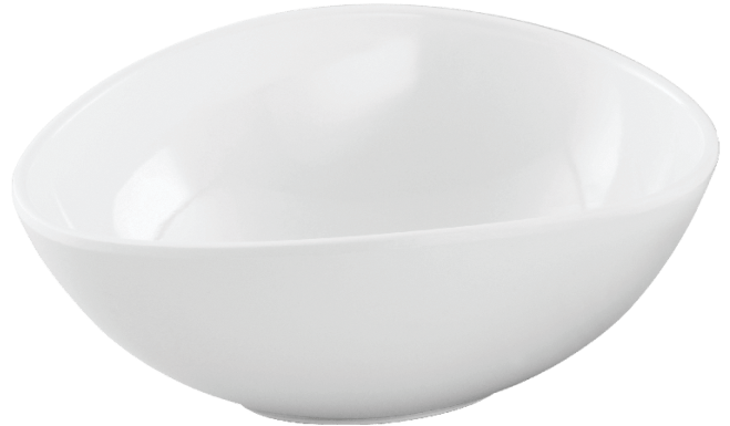 Melamine Symphony Serving Bowl 28 Oz. White, Pack of 6