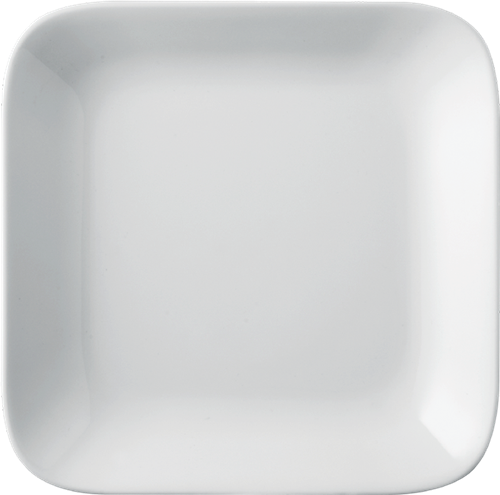 Melamine French Platter 6.5 inch x 6.5 inch White, 12/case, Square Platter