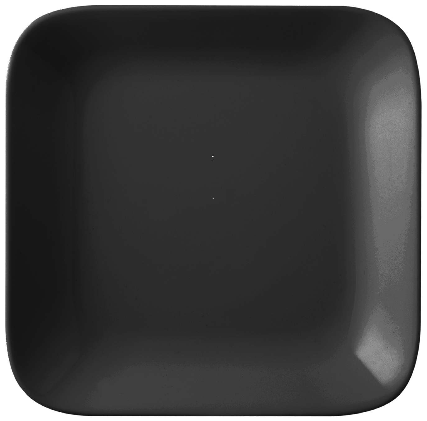 Melamine French Platter 6.5 inch x 6.5 inch Black, 12/Case, Square Platter