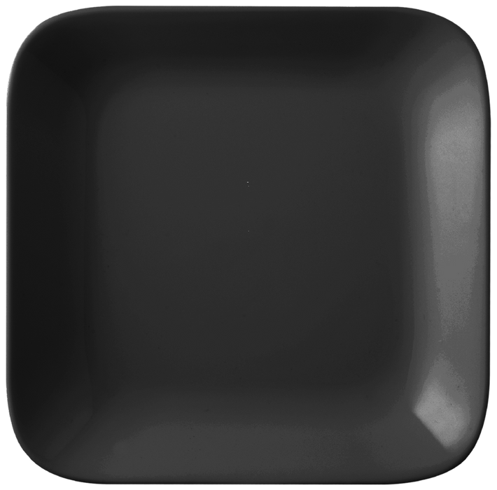 Melamine French Platter 6.5 inch x 6.5 inch Black, 12/Case, Square Platter