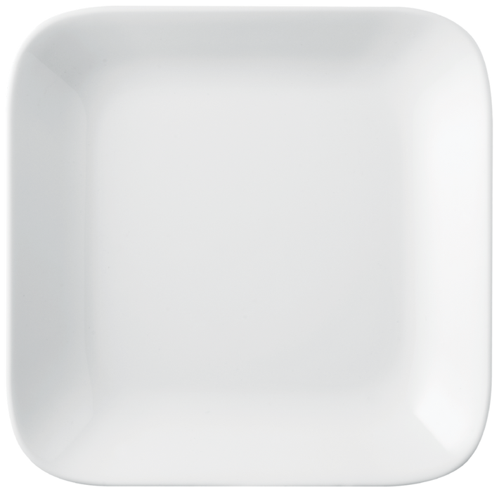 Melamine French Platter 8.8 inch x 8.8 inch White, 12/Case, Square Platter