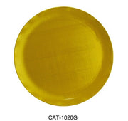 Yanco CAT - 1020G Catering Round Plate, 20" Diameter, Melamine, Gold Color, Pack of 6