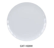 Yanco CAT - 1020W Catering Round Plate, 20" Diameter, Melamine, White Color, Pack of 6