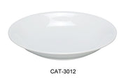 Yanco CAT - 3012 Catering Round Bowl, 60 oz Capacity, 2" Height, 12" Diameter, Melamine, White Color, Pack of 12