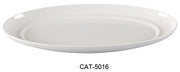 Yanco CAT - 5016 Catering Deep Platter, 16" Length, 7.5" Width, Melamine, White Color, Pack of 12