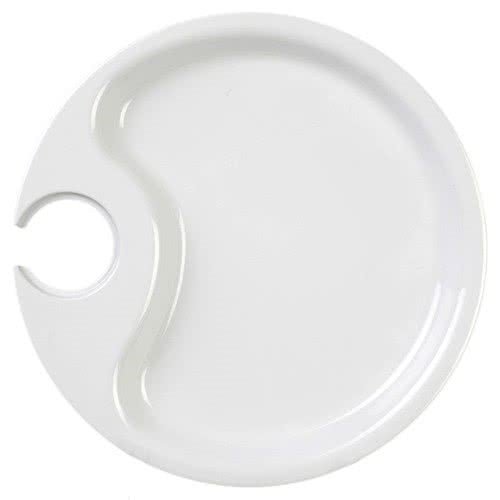 Yanco CAT - 7010IV Catering Party Plate, 10.5" Diameter, Melamine, Ivory Color, Pack of 24