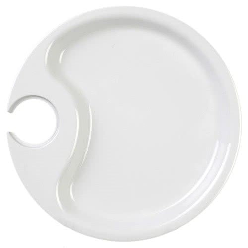 Yanco CAT-7010IV Catering Party Plate, 10.5" Diameter, Melamine, Ivory Color, Pack of 24