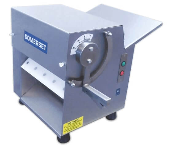 Somerset CDR-100 10" Countertop One Stage Dough Sheeter - 120V, 1/4 hp