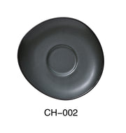 Yanco CH - 002 Champs Saucer, 6 - 1/4" Diameter x 3/4" Height, China, Green, Matte Glaze, Pack of 36