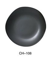 Yanco CH - 108 Champs Plate, 8 - 1/2" Diameter x 1" Height, China, Matte Glaze, Green, Pack of 24