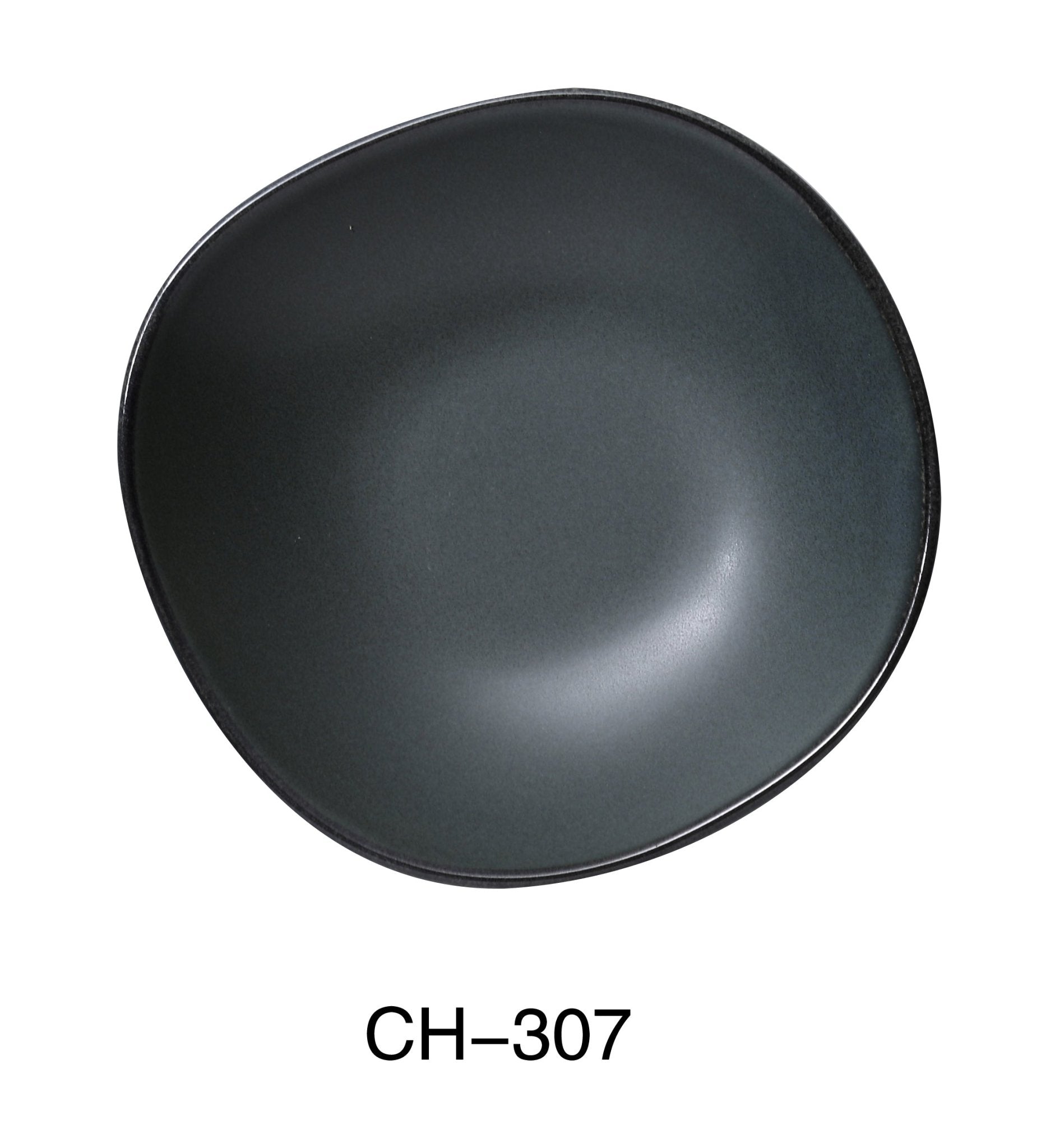 Yanco CH - 307 Champs Soup/Salad Bowl, 14 oz, 7 - 1/2" Diameter x 1 - 3/4" Height, Round, China, Matte Glaze, Green, Pack of 36
