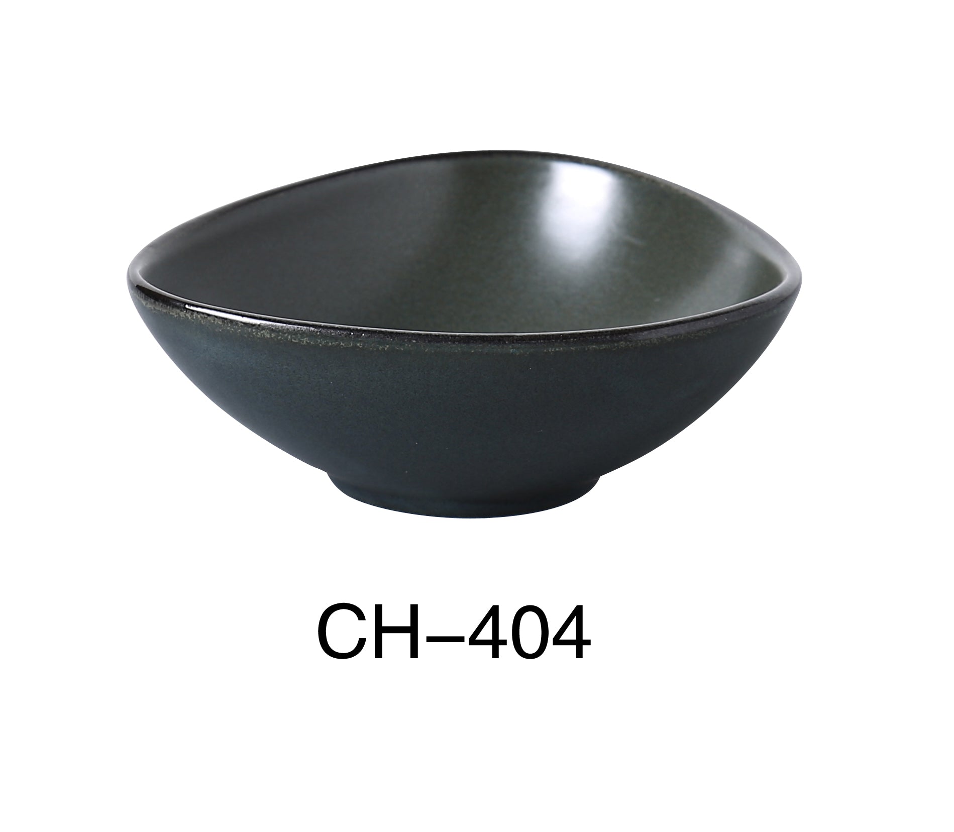 Yanco CH - 404 Champs 4 3/4" Diameter x 1 1/2" Height SAUCE BOWL, 6 Oz, China, Matte Glaze, Green, Pack of 36