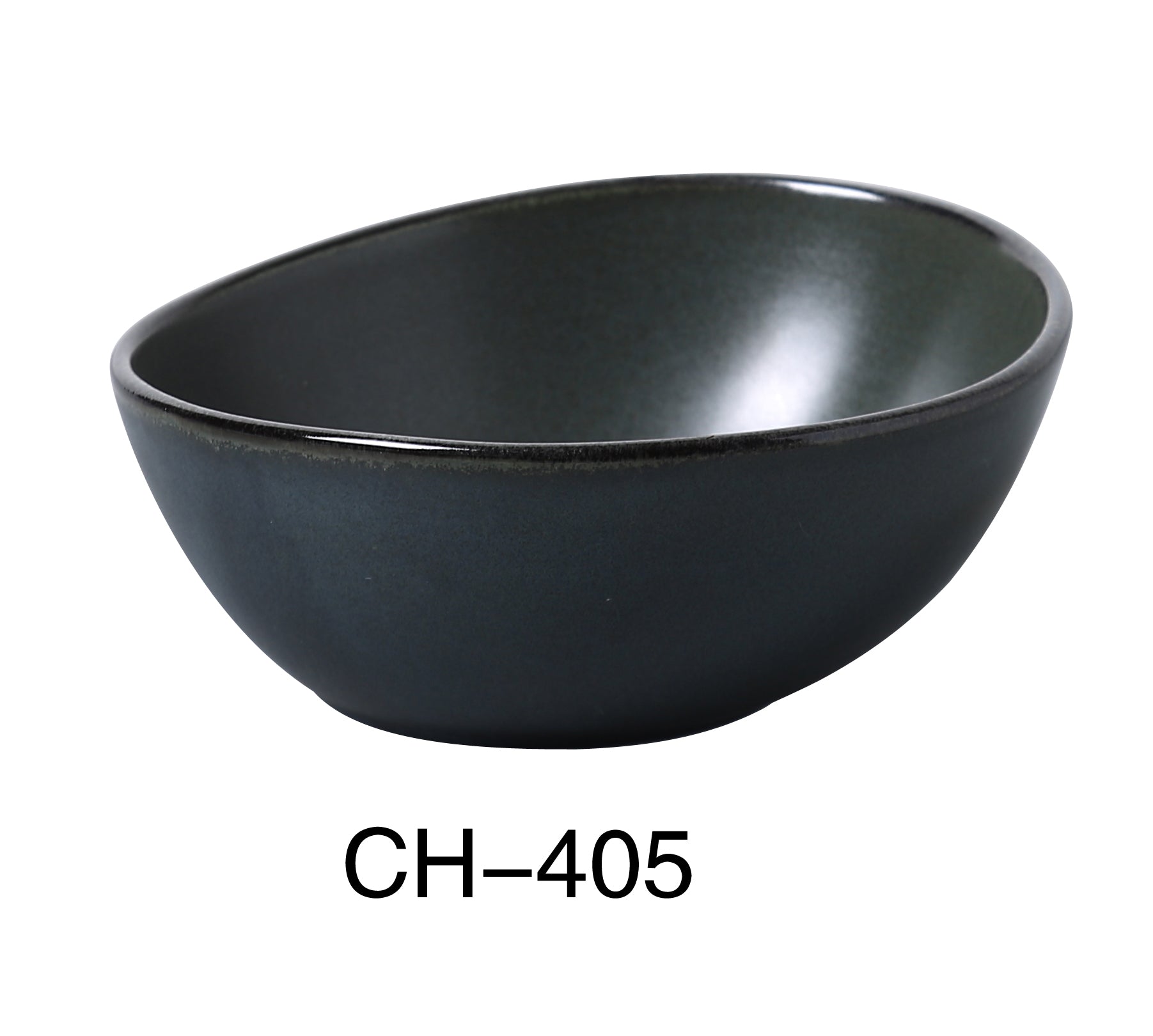 Yanco CH - 405, Champs Soup Bowl, 8 Oz, 5" Diameter x 2" Height, Round, China, Matte Glaze, Green, Pack of 36