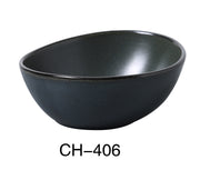 YANCO CH - 406 CHAMPS 6" Diameter x 2 1/4" Height SALAD / SOUP BOWL, 10 OZ, China, Matte Glaze, Green, Pack of 36