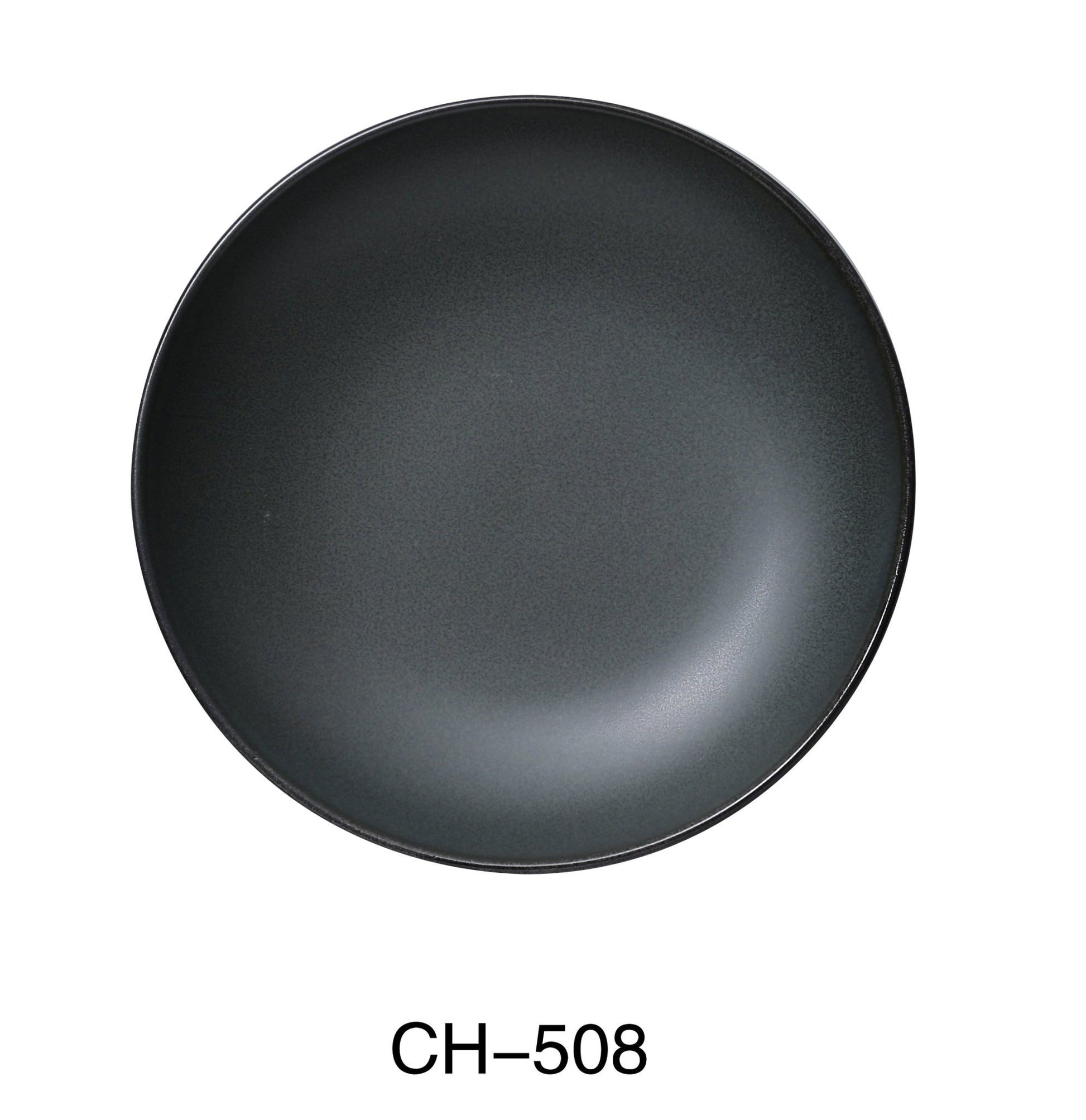 YANCO CH - 508 CHAMPS 8" Diameter x 1 1/4" Height SALAD BOWL, 17 Oz, China, Matte Glaze, Green, Pack of 24