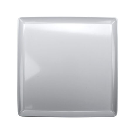 GET CS-1212-W, 12″ Melamine, White, Square Coupe Entree Plate, Midtown, Pack of 12