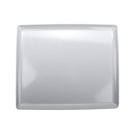 GET CS-1812-W, 18″ x 11″ Melamine, White, Rectangular Coupe Platter, Midtown, Pack of 3