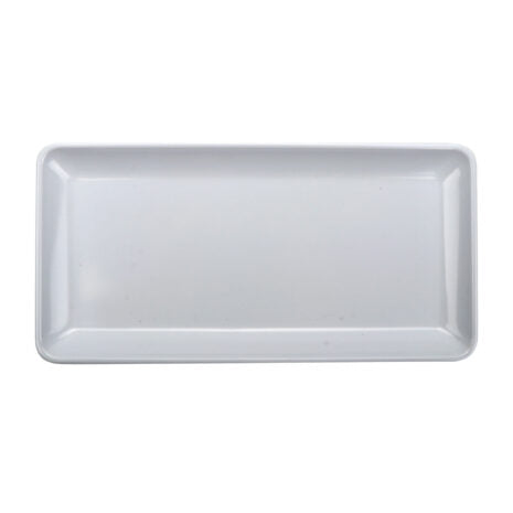 GET CS-1257-W, 12.5” x 7” Rectangular Coupe Platter, Midtown, White, Pack of 12