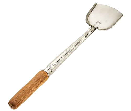 Chinese WOK Spatula with Long Wooden Handle - 19.5 Inches (49.5 cm)