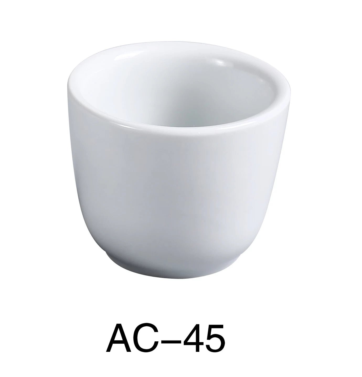 Yanco AC - 45 ABCO 4.5 oz Chinese Tea Cup, 3"‚ Diameter, China, Super White, Pack of 36