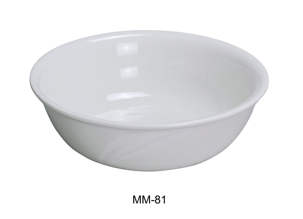 Yanco MM-81 Miami 8″ Bowl, 48 oz Capacity, China, Bone White, Pack of 12