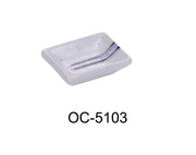 Yanco OC - 5103 Ocean 3" x 2 1/4"‚ Rectangular Sauce Dish 1 oz, China, Pack of 48