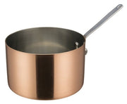 WINCO DCWA - 206C Serving ware Copper - Plated Stainless Steel Mini Sauce Pans # 5 - 28 Oz.