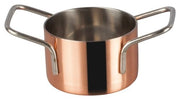 WINCO DCWE - 205C Serving ware Copper - Plated Stainless Steel Mini Casseroles # 5 - 27 Oz.