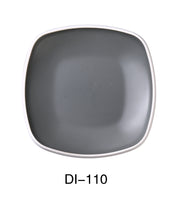 Yanco DI - 110 Discover 10" X 1 1/4"H SQUARE PLATE, Melamine, Matte Finish, Pack of 24