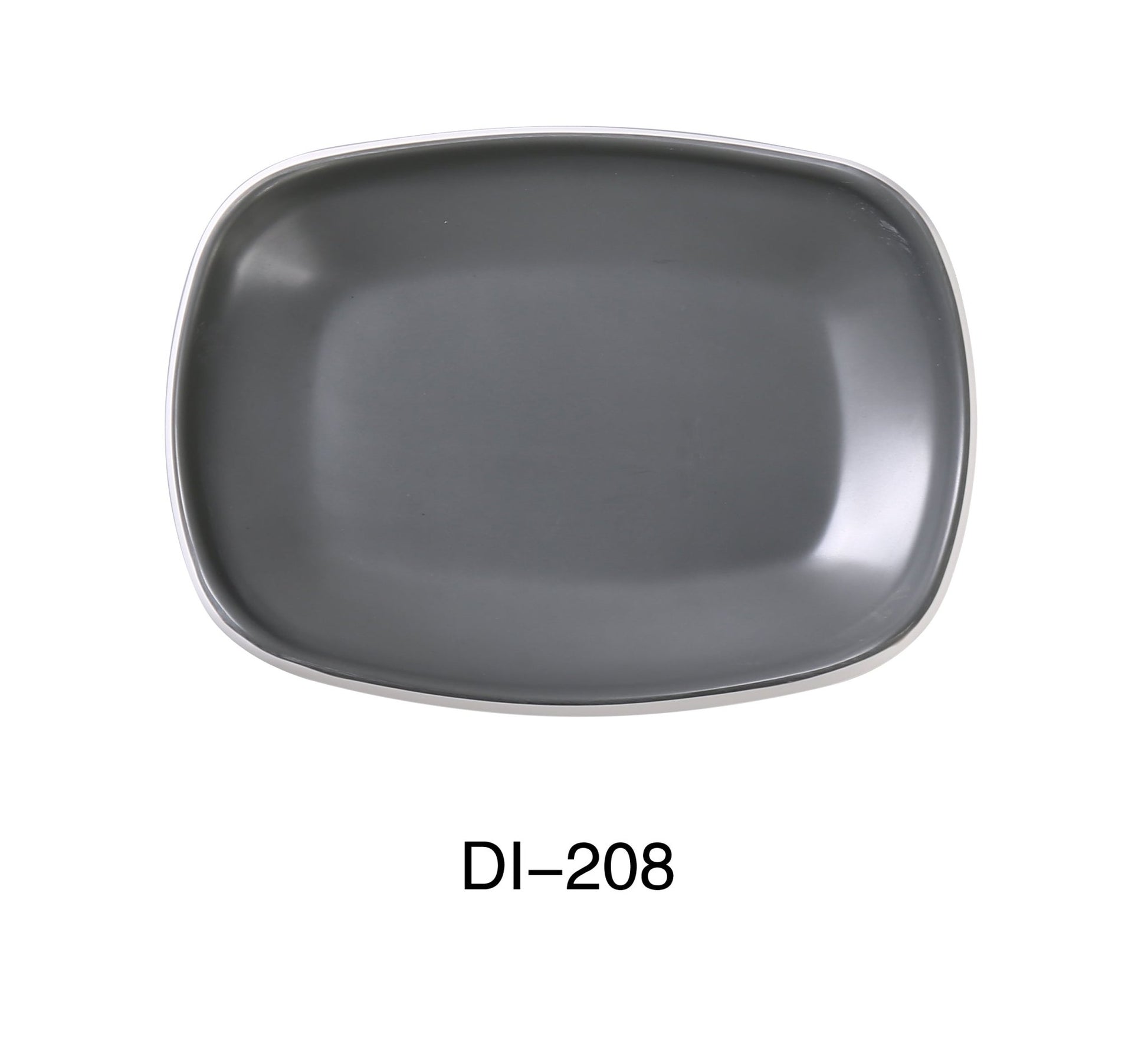 Yanco DI - 208 Discover 8" X 5 3/4" X 1 1/2" RECTANGULAR PLATE, Melamine, Matte Finish, Pack of 48