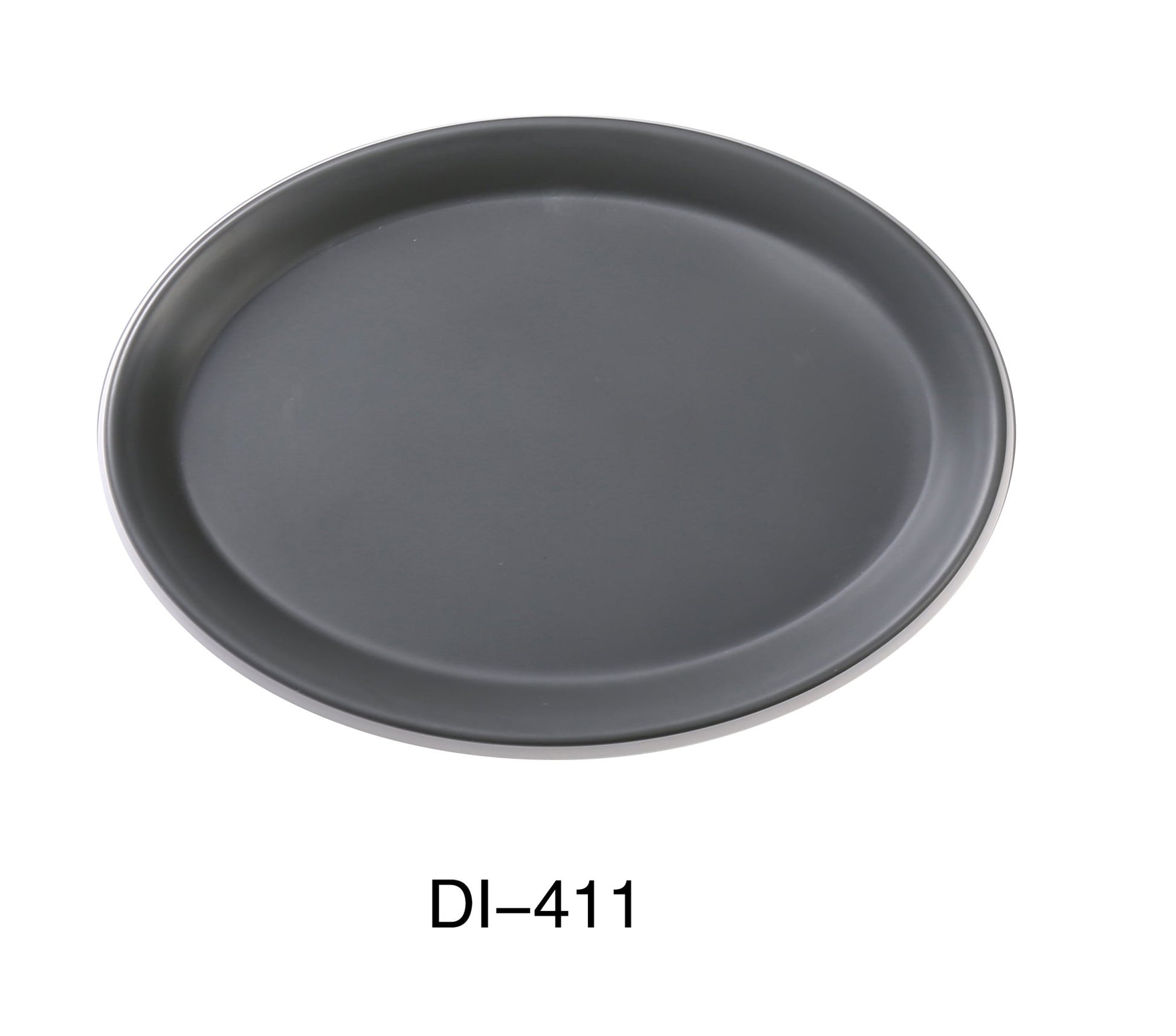 Yanco DI - 411 Discover 11" X 1 1/4"H OVAL PLATE, Melamine, Matte Finish, Pack of 12