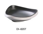 Yanco DI - 6207 Discover 7" X 2"H TRIANGLE BOWL 14 OZ, Melamine, Matte Finish, Pack of 24