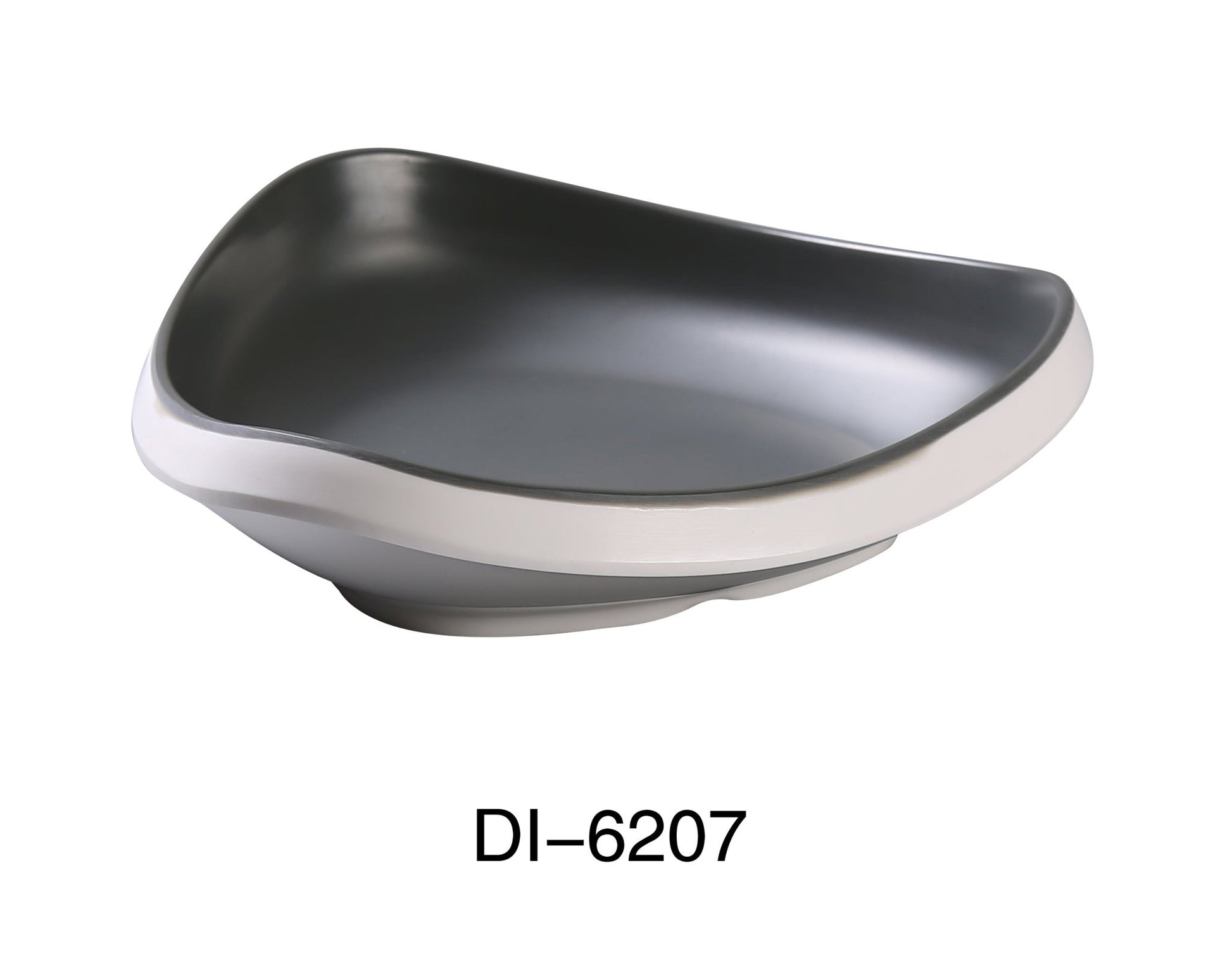 Yanco DI - 6207 Discover 7" X 2"H TRIANGLE BOWL 14 OZ, Melamine, Matte Finish, Pack of 24
