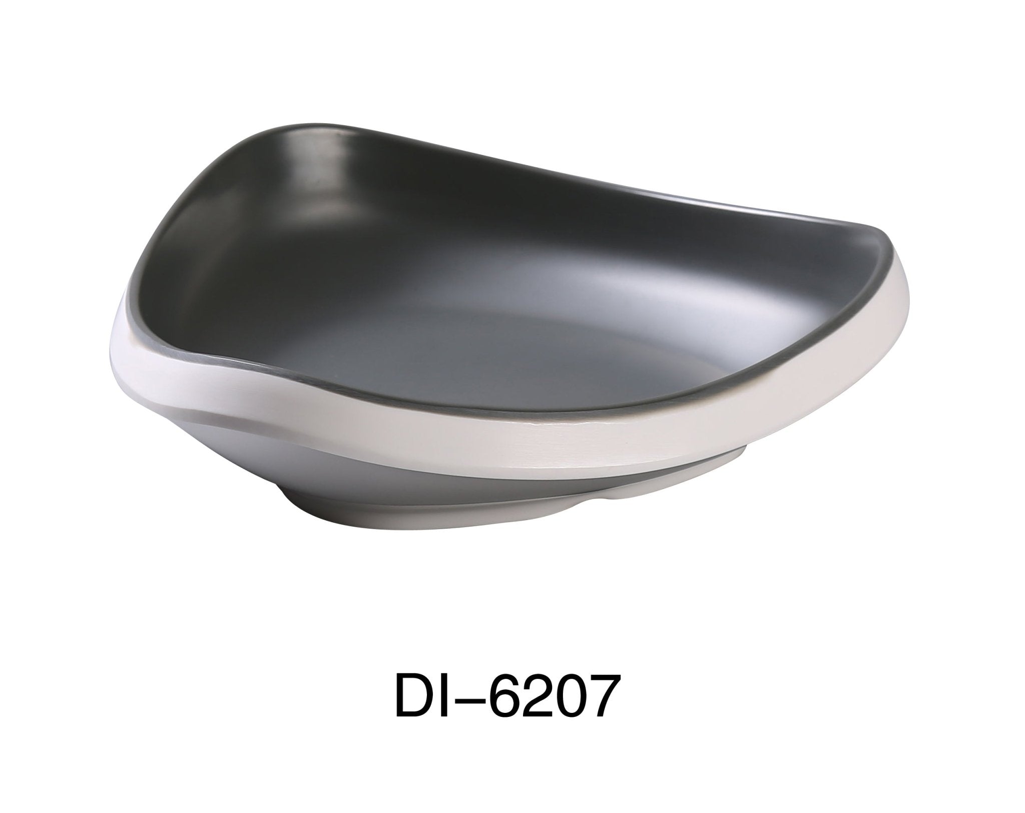 Yanco DI - 6207 Discover 7" X 2"H TRIANGLE BOWL 14 OZ, Melamine, Matte Finish, Pack of 24